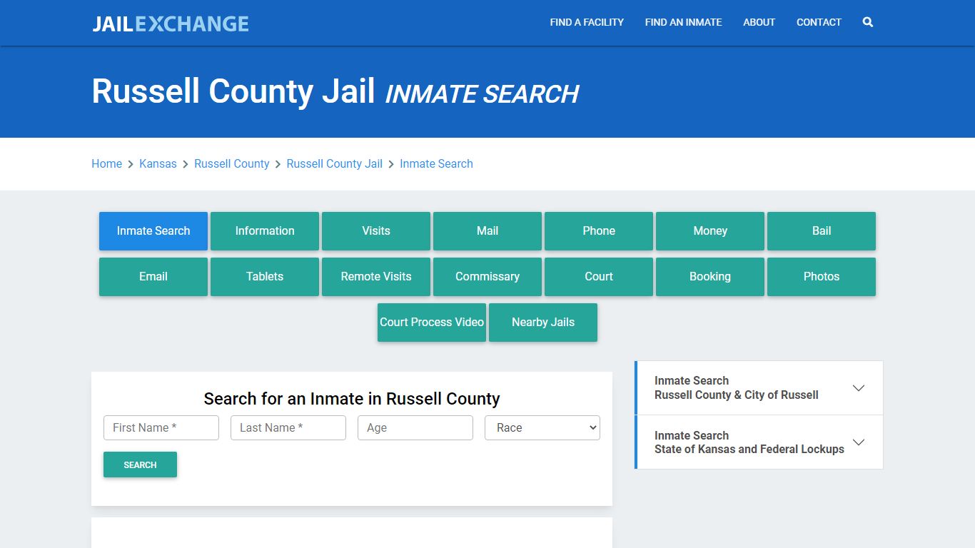 Russell County Jail, KS Inmate Search: Roster & Mugshots